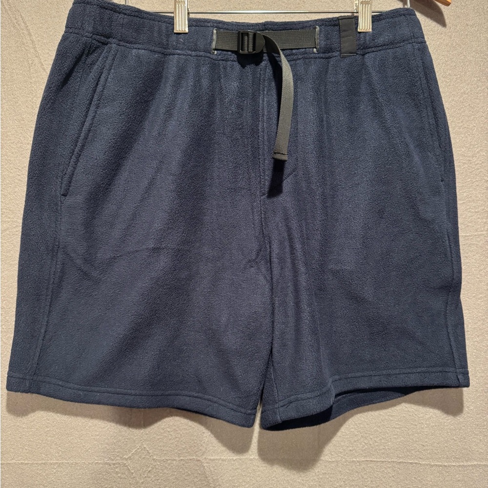 Roark Dark Blue Athletic Shorts with Belt